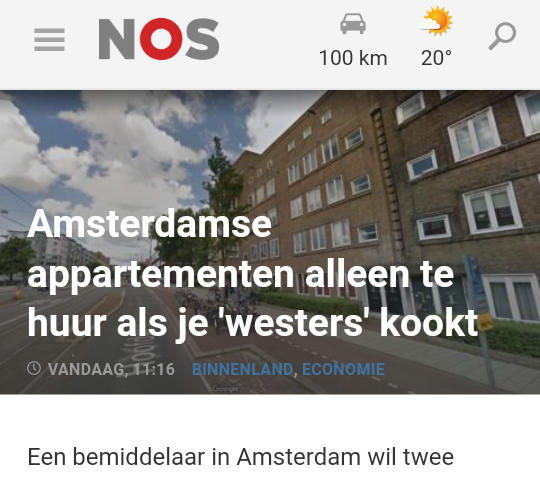 شقق للايجار في أمستردام : فقط اذا كنت تطهو طعام غربي !