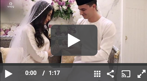 فيديو جديد من حفل الزفاف الملكي لدينيس من الأميرة الماليزية أمينة  