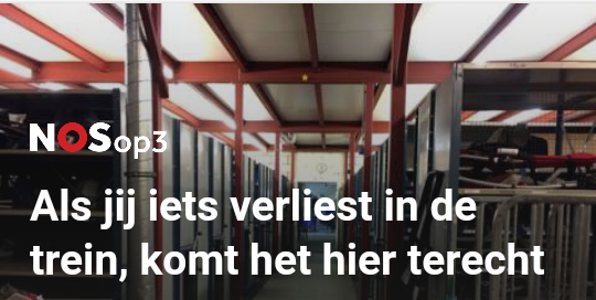 اذا فقدت شيء على متن القطار ، يمكنك أن تجده هنا