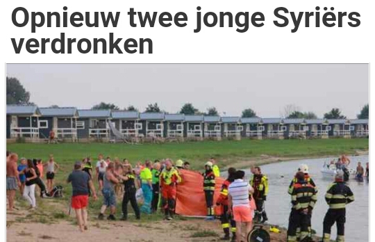 من جديد ضجة كبيرة في هولندا لغرق شابان سوريان  