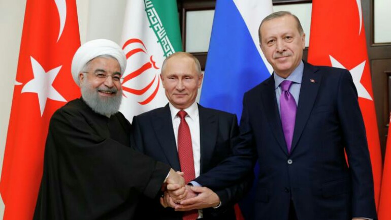 روسيا وتركيا وايران يبشرون بقرب انتهاء الحرب في سوريا
