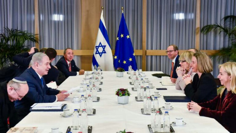 دش بارد لنتنياهو من وزراء الاتحاد الأوروبي بشأن القدس