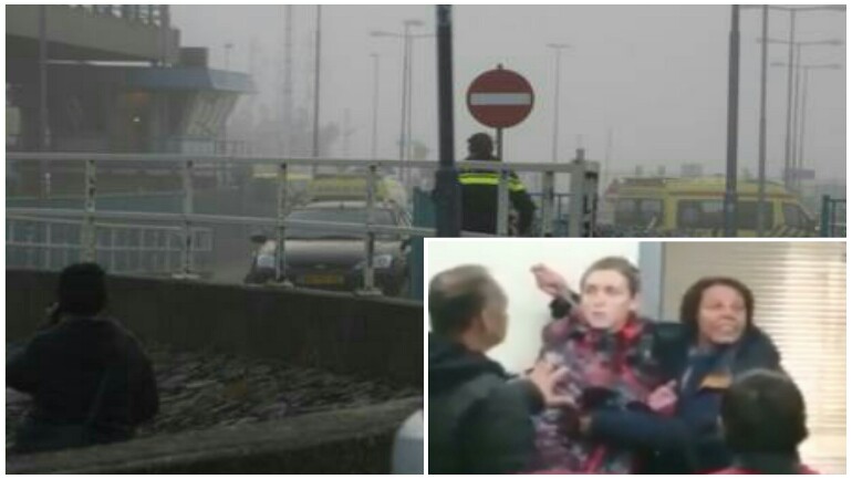  امرأة تحتجز رهينة في ميناء Den Helder وتضع سكين على رقبتها