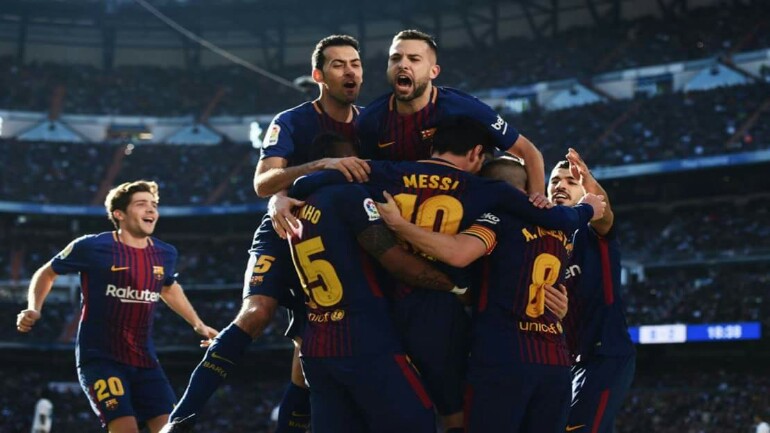 برشلونة يحسم الكلاسيكو ويفوز على ريال مدريد بثلاثة أهداف نظيفة