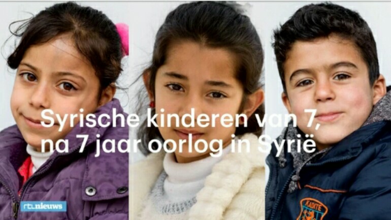 صور لأطفال سوريين بعمر سبع سنوات - هي عمر الحرب في سوريا