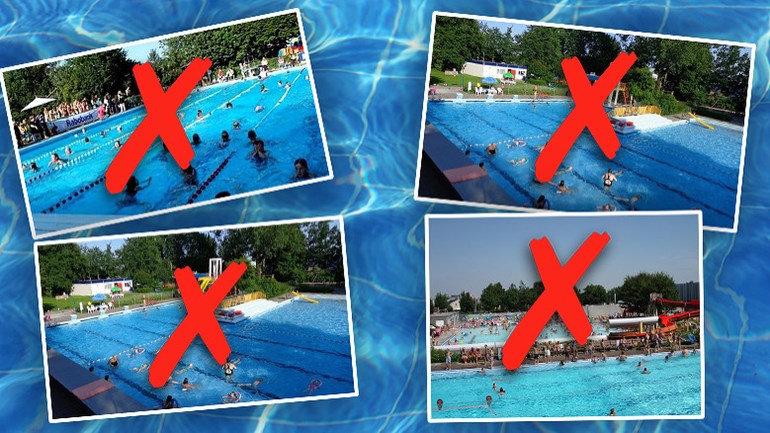 رغم أنه أسبوع صيفي حقيقي في هولندا - ليس هناك امكانية للمسابح المفتوحة بعد