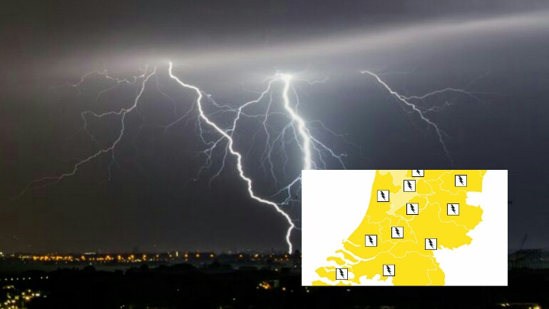 الكود التحذيري الأصفر يشمل كل أنحاء هولندا بسبب العواصف والرياح شديدة السرعة