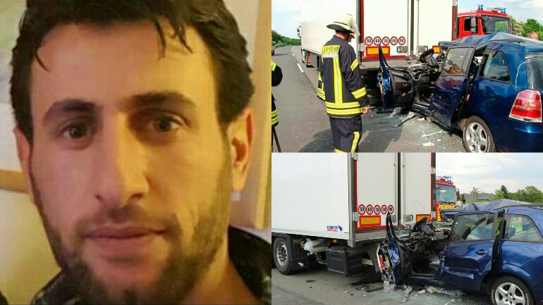 وفاة شاب سوري من تيلبورخ بحادث سير في ألمانيا - كان ذاهب لجلب شقيقته لتقضي رمضان مع عائلته
