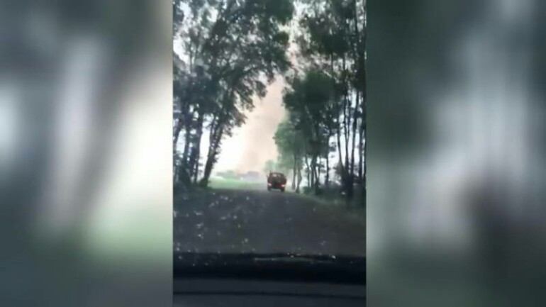 صور مذهلة من الإعصار الذي ضرب البارحة المنطقة الحدودية الألمانية الهولندية