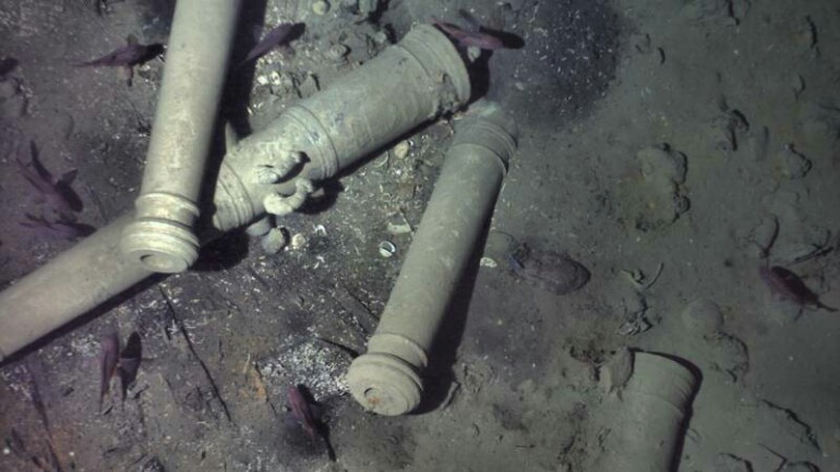 اكتشاف حطام سفينة تحمل مجوهرات بقيمة 14 مليار يورو - الكنز لايزال في قاع البحر