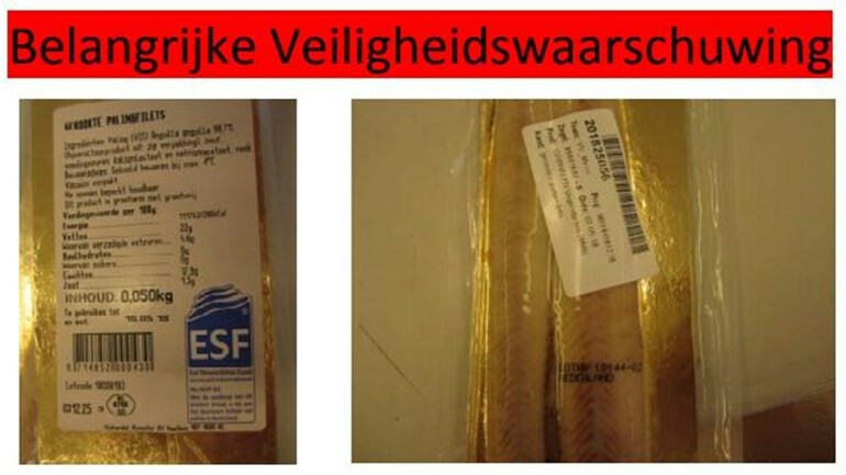 هيئة سلامة الغذاء الهولندية تحذير  من منتجات فيليه ثعبان البحر مصابة ببكتيريا الليستيريا