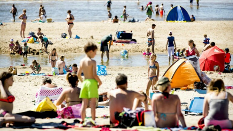 اليوم الاستوائي الأول هذا العام - الحرارة وصلت اليوم الى 30 درجة في هولندا