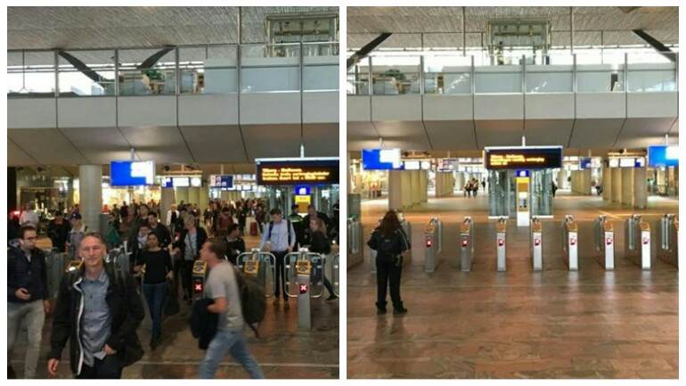 اغلاق المتاجر و اخلاء محطة روتردام المركزية لفترة قصيرة صباح اليوم