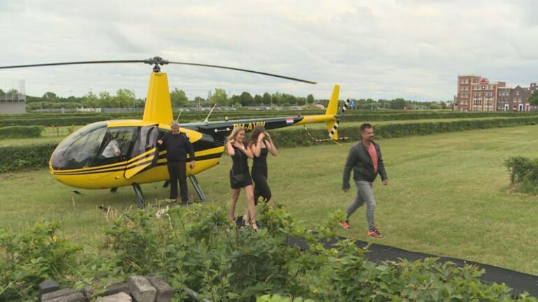 أرادت شايان شيء خاص للذهاب لحفل المدرسة في ليليستاد - فجلبها والدها بطائرة هيلكوبتر