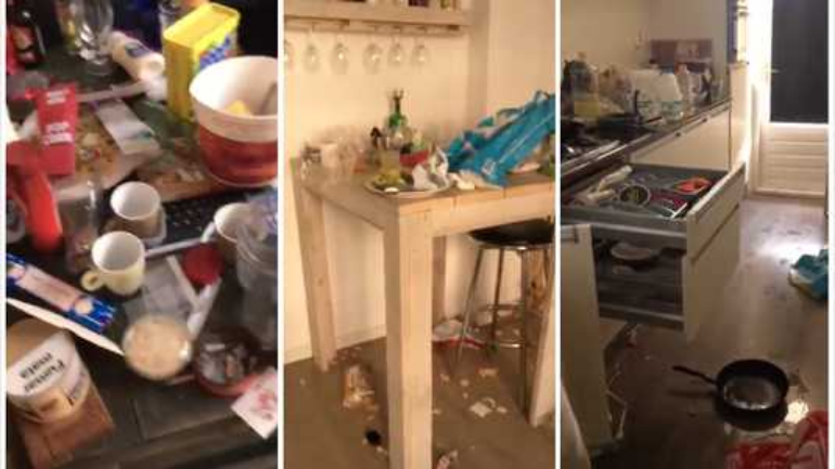 تأجير المنزل بأمستردام عن طريق Airbnb أصبح كابوس للمالك - كل شيء قذر و مبعثر