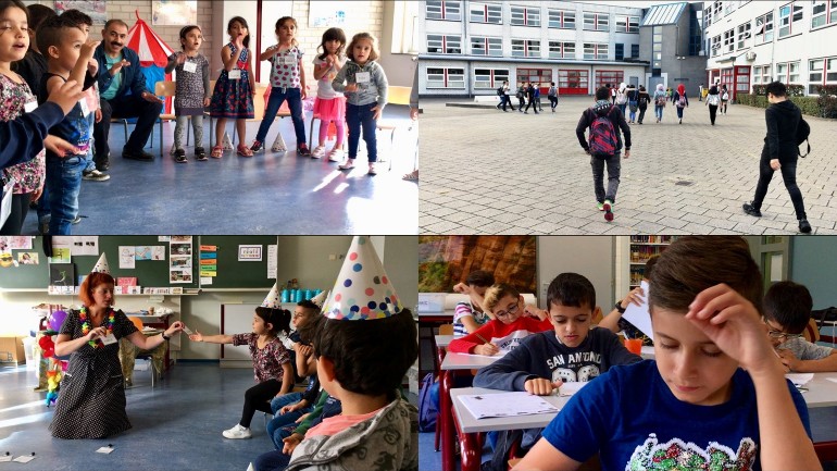 التلاميذ السوريين يتعلمون اللغة الهولندية خلال العطلة الصيفية في روتردام
