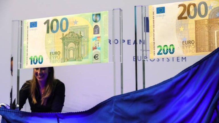 البنك المركزي الأوروبي سيطرح أوراق نقدية جديدة من فئة 100 و 200 يورو