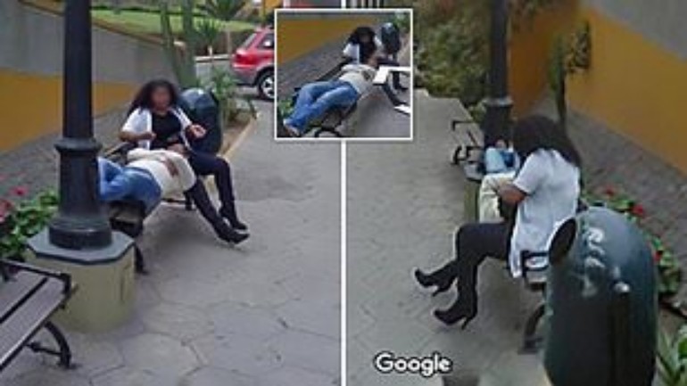 رجل من البيرو يطلق زوجته بعد اكتشاف خيانتها على صور خرائط Google وهي تحتضن رجل أخر