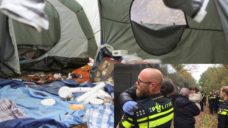 اللاجئين الذين تم العثور عليهم في الخيام - رفضوا اللجوء بهولندا فسمح لهم بالرحيل