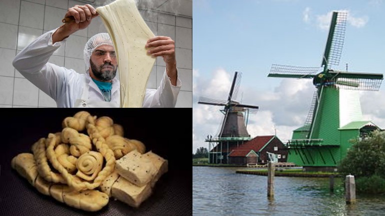 شام دام جبنة سورية بمكونات هولندية - رئيس بلدية Zaanstad يزور مصنع الجبن ShaamDam