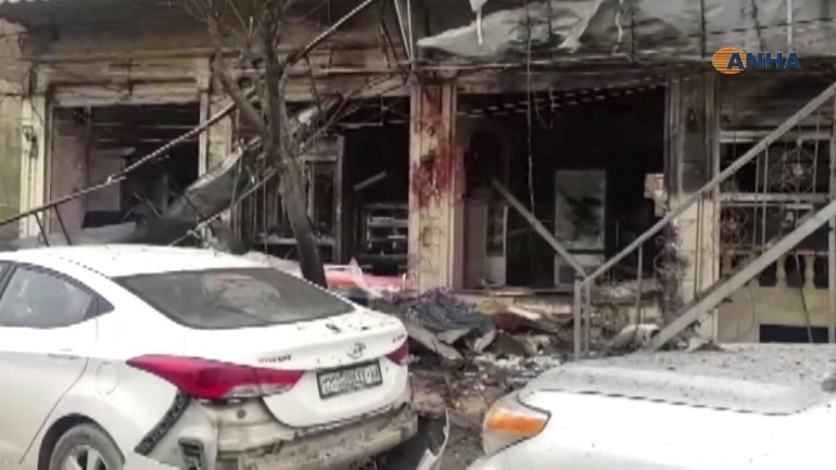 مقتل 16 شخص بينهم أربعة جنود أمريكيين في تفجير انتحاري لداعش في منبج شمال سوريا
