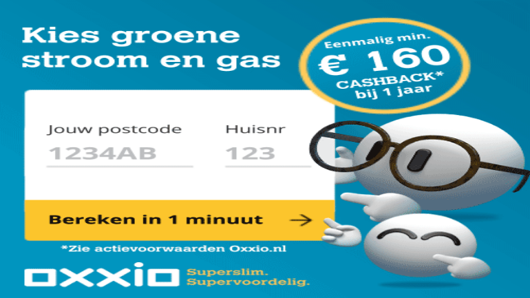 استرداد ما لا يقل عن 160 يورو نقدا في العام مع مزود الكهرباء والغاز Oxxio