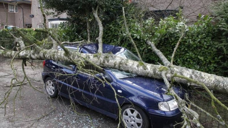 الرياح الشديدة تسبب العديد من الأضرار في مختلف أنحاء هولندا
