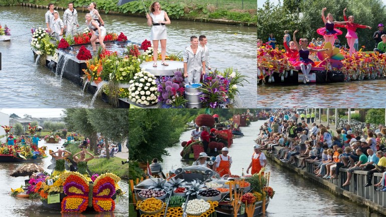 تريد قافلة قوارب الزهور السنوية الإبحار أيضا في روتردام ودانهاخ