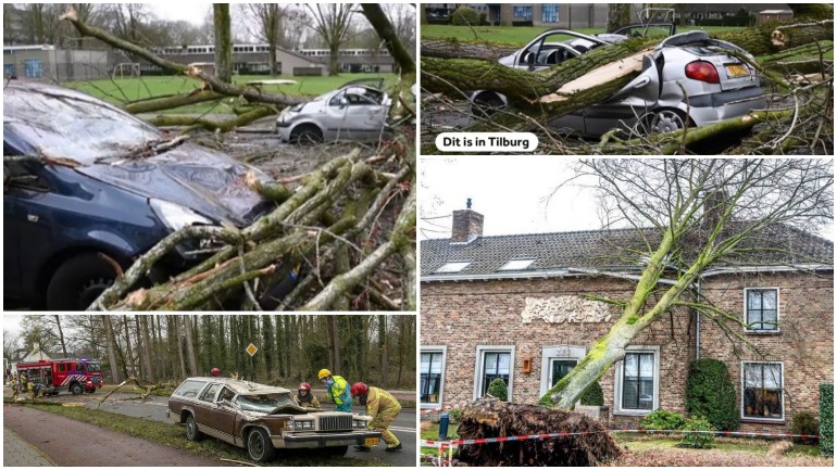 أضرار كثيرة في جنوب هولندا وخصوصا ليمبورخ بسبب الرياح الشديدة