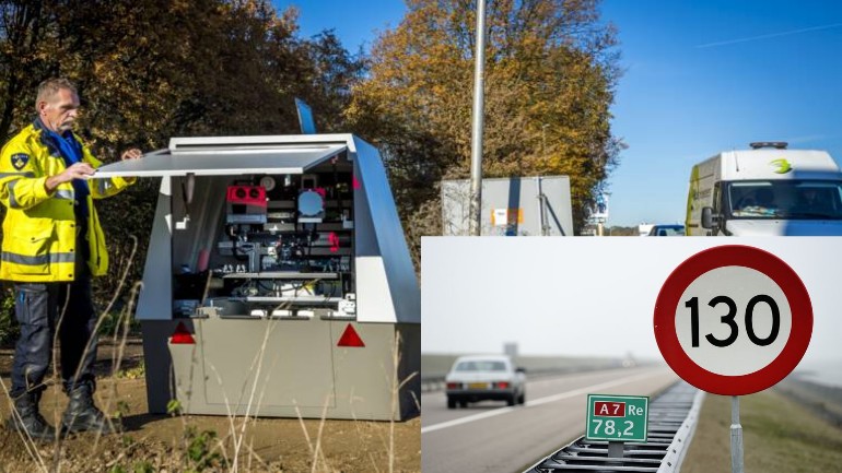 خزينة هولندا تلقت 250,000 يورو قيمة غرامات للقيادة بسرعة تزيد فقط 1 كم عن السرعة المسموح بها على الطريق السريع 130 كم ! 