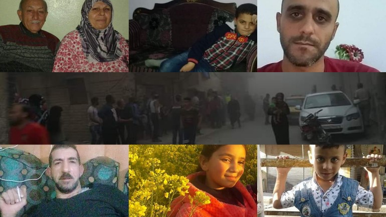 استشهاد عشرة مدنيين بينهم ثلاثة أطفال في مخيم النيرب للاجئين الفلسطينيين في حلب بعد قصف المخيم بصواريخ غراد