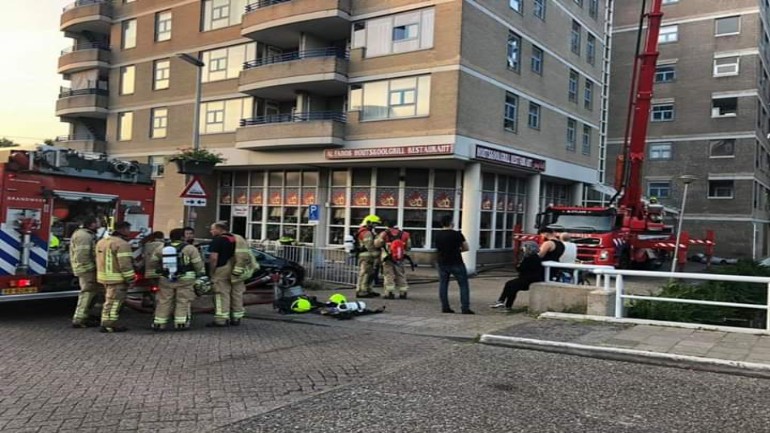 إصابة شخصين بجروح في إندلاع حريق في مطعم الفانوس في روتردام
