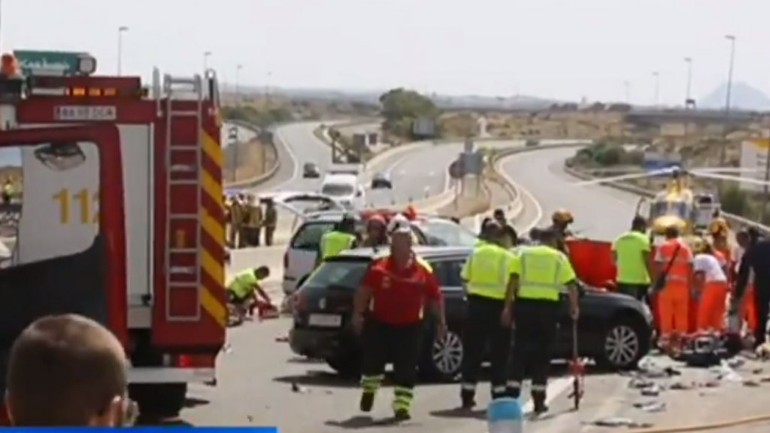 مصرع أب هولندي وإبنته وطفل بلجيكي في حادث سير خطير في إسبانيا