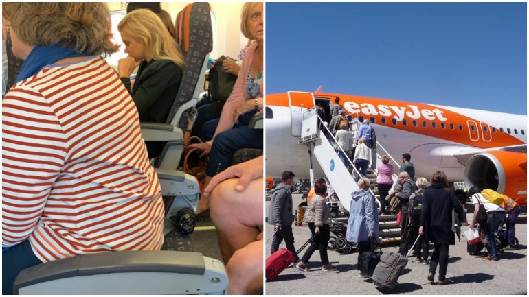 تعرض شركة طيران Easy Get لانتقادات شديدة اليوم بعد نشر راكب صورة لمقعد بلا مسند ظهر على متن الطائرة