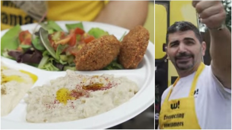 إياد قدم لأول مرة الفلافل على الطريقة السورية لزوار مهرجان Lowlands في فليفولاند