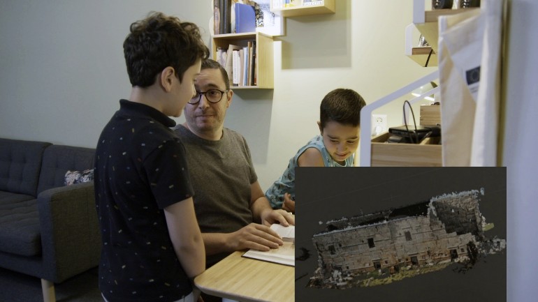 عالم أثار فلسطيني سوري يعيش في دانهاخ يعيد بناء الأثار السورية التي دمرتها داعش بتقنية المسح الضوئي