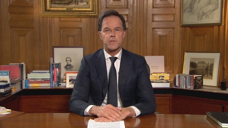 رئيس الوزراء مارك روتا: قسم كبير من الناس في هولندا سيصابون بفيروس كورونا