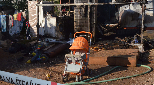 وفاة طفلة سورية (6 أشهر) بسبب اندلاع حريق مكان إقامتها في أنطاليا