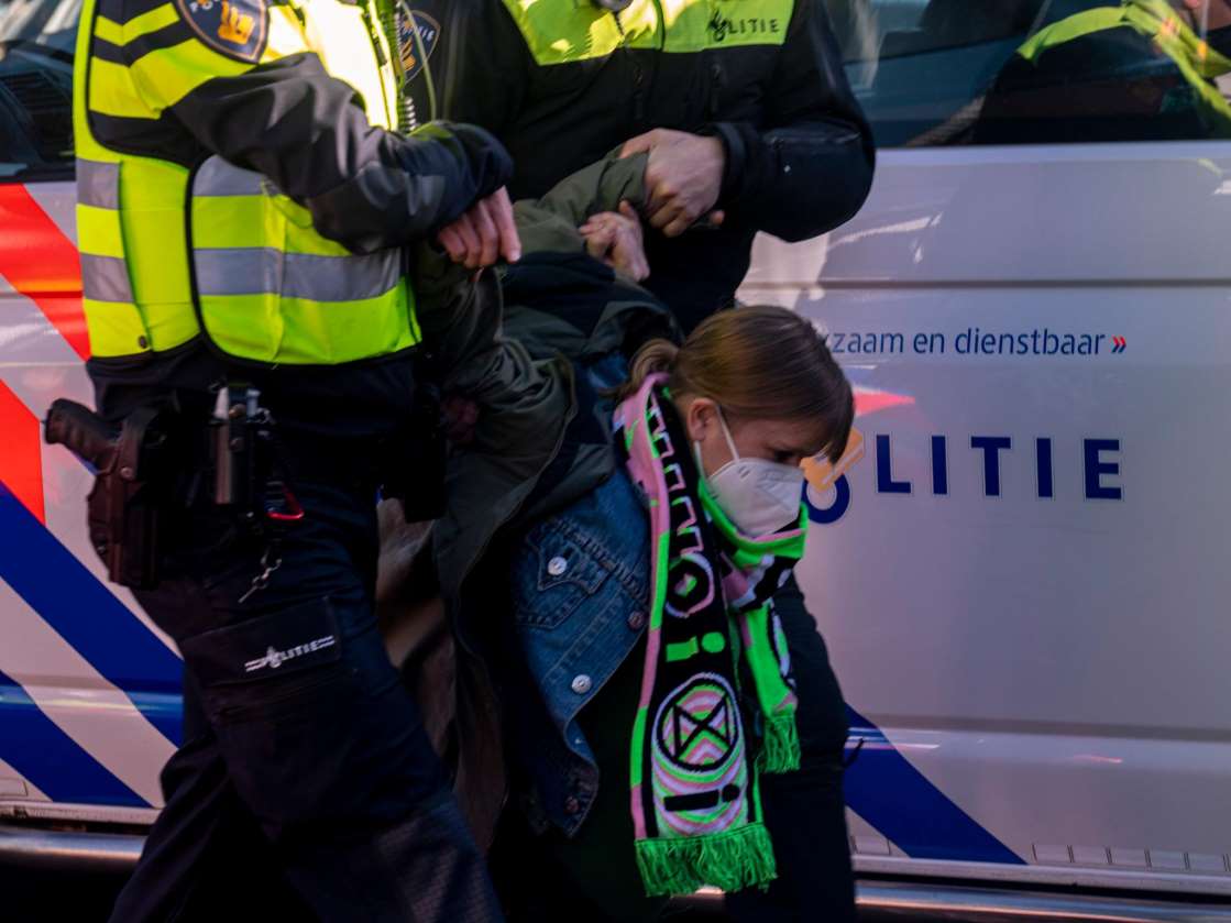 اعتقال مائة شخص من المتظاهرين في أوتريخت