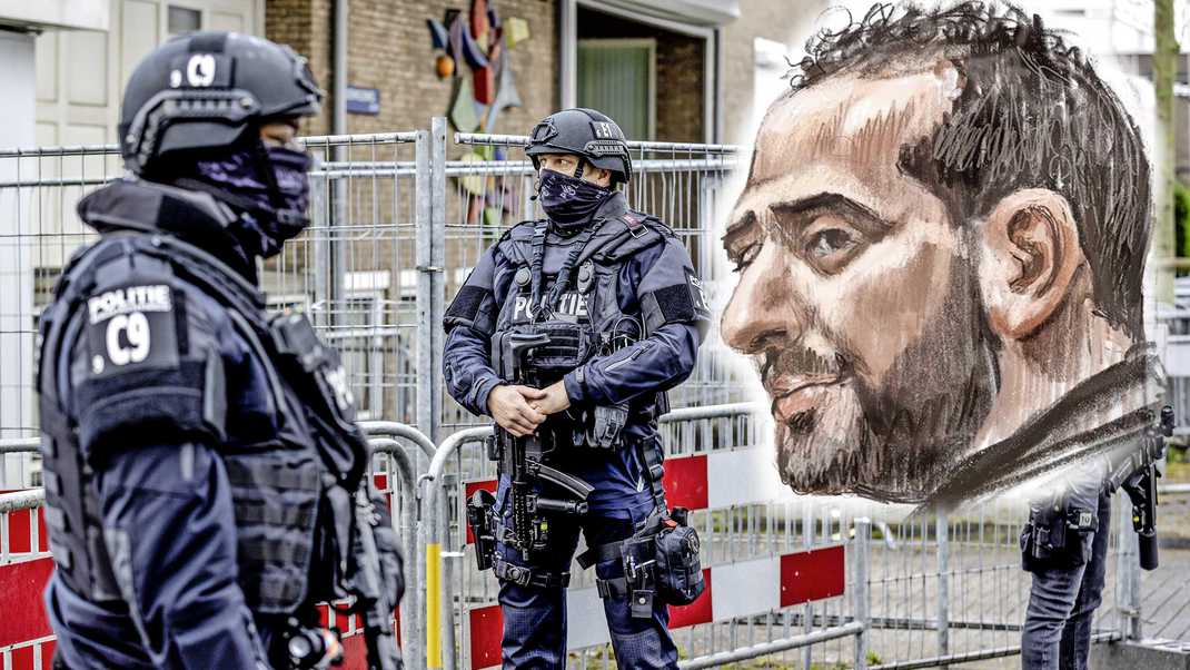 مروحيات و تواجد أمني مكثف في أمستردام، محاكمة رضوان تاغي المطلوب رقم واحد في هولندا! 