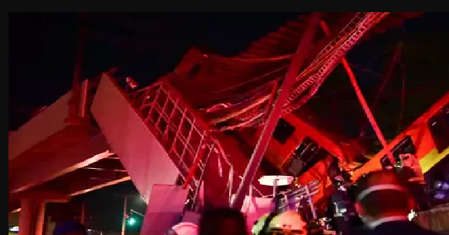 مقتل 23 شخصاً على الأقل وإصابة العشرات في انهيار جسر مترو في المكسيك!!