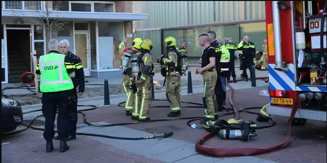 حريق في لاهاي ونقل خمسة أشخاص إلى المستشفى !!
