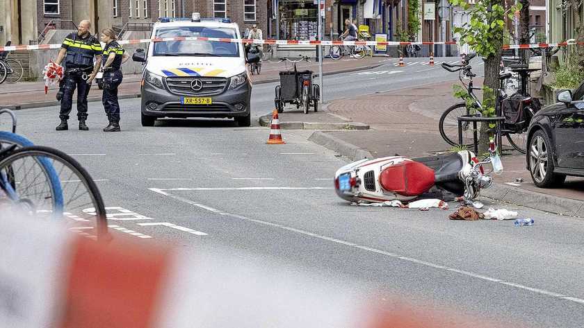 متسابق سكوتر يصاب بجروح خطيرة بعد حادث في وسط هارلم