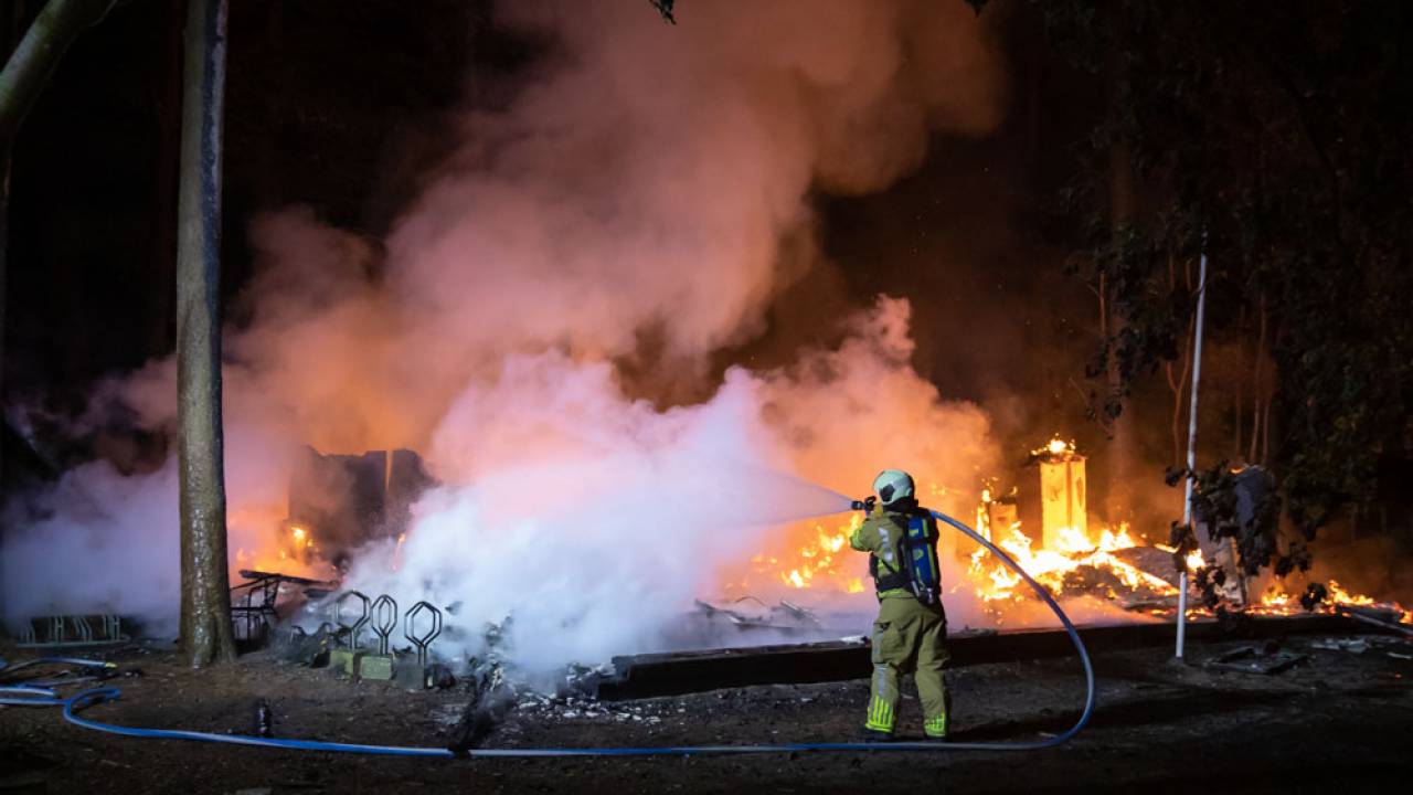حريق دمر مبنى الكشافة في Soestdijk