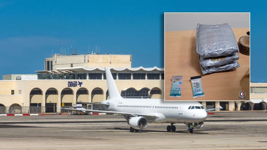 القبض على هولندية (44 عاماً) مع كوكايين على جسدها في مطار مالطا