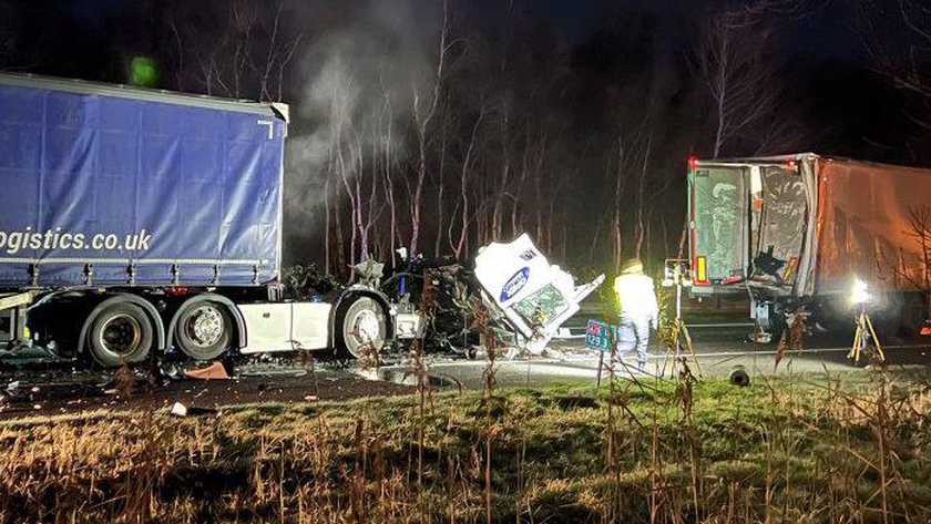 وفاة سائق شاحنة في حادث خطير على طريق A28